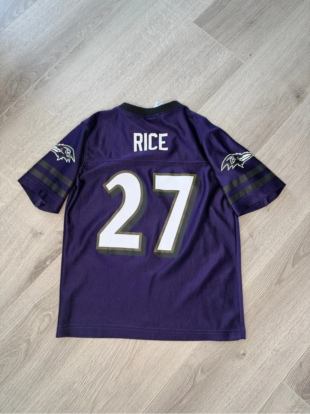 NFL Team Apparel Ravens Ray Rice #27 Jersey Kids XS (4-5) Purple